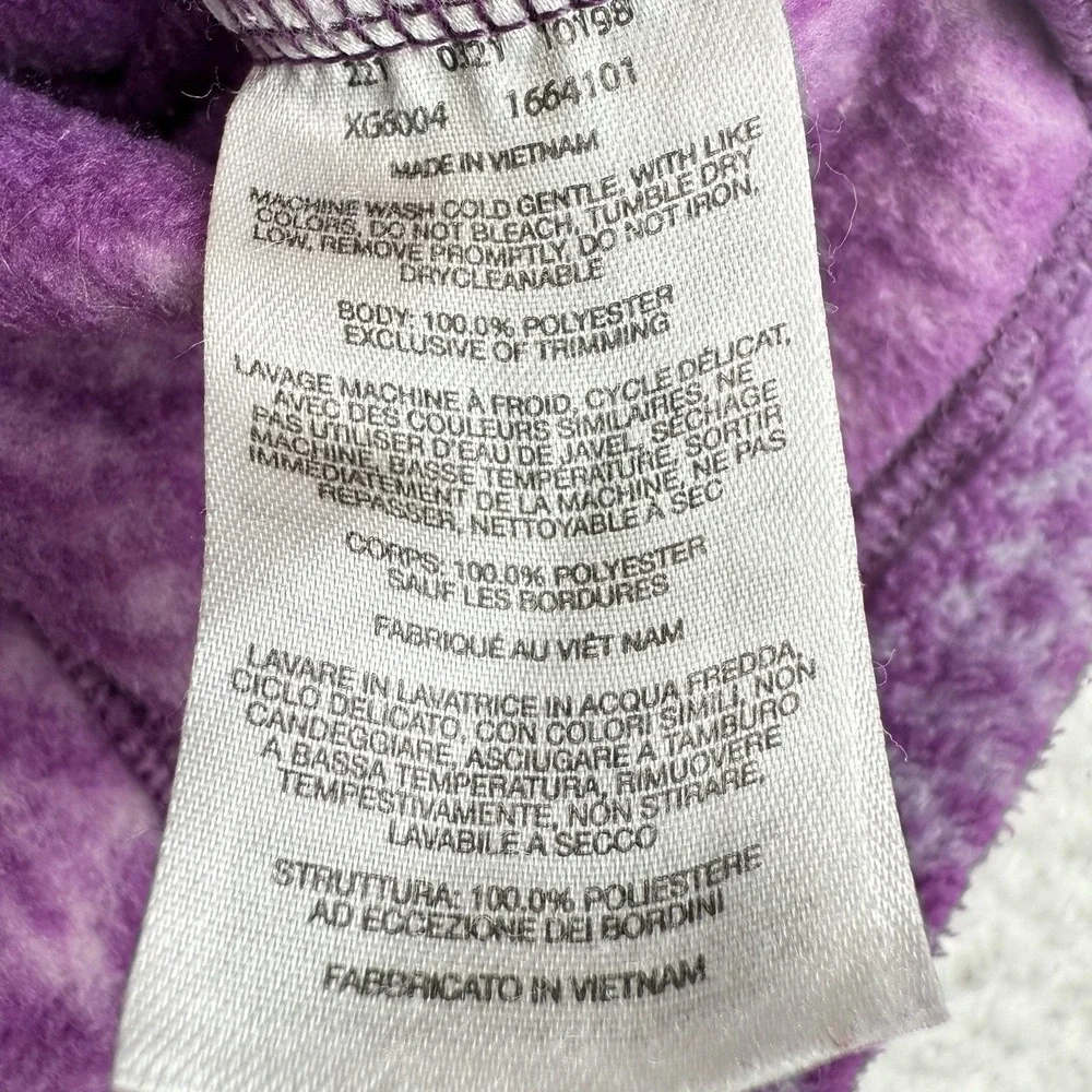 Columbia Fleece Full‎ Zip Jacket Size Youth Girls XL 18/20 Fair Isle Purple